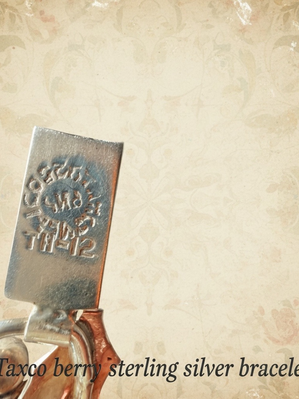 Taxco Sterling Silver Holly Berry Bracelet - Silver stamped - Picture 4 of 5